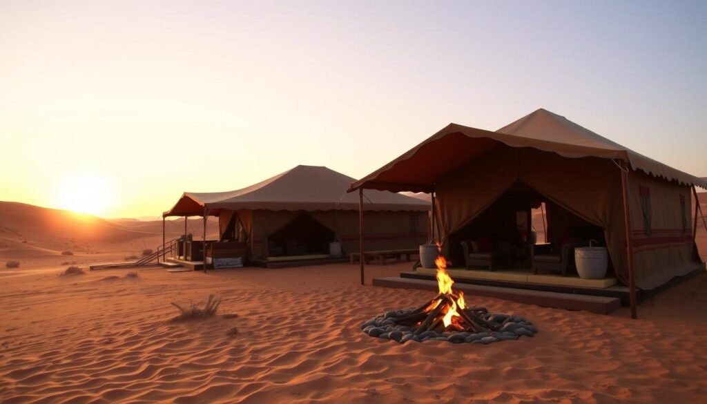 tents in Merzouga 