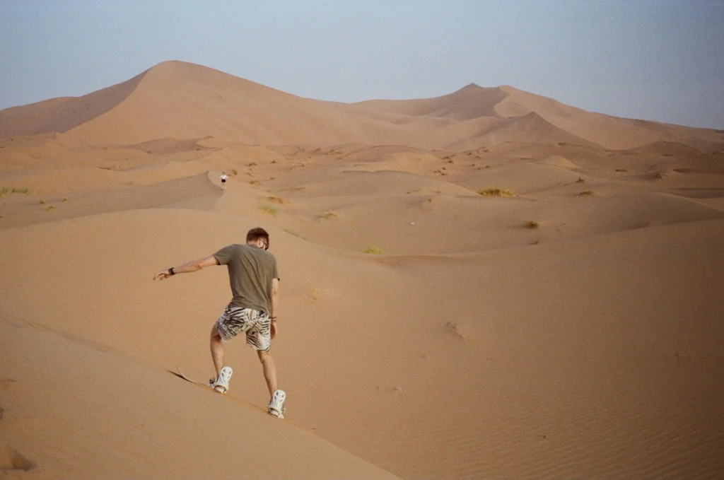 Merzouga sandboarding