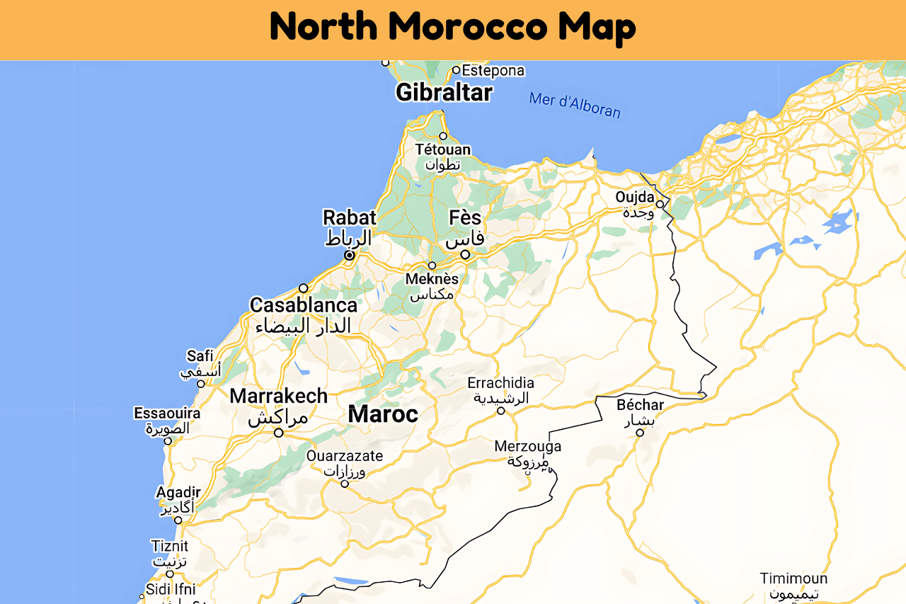 North Morocco Map